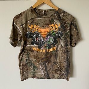 Monster Jam World Tour Real Tree Camo tee